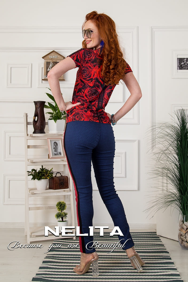 Елегантен панталон NELITA с два канта