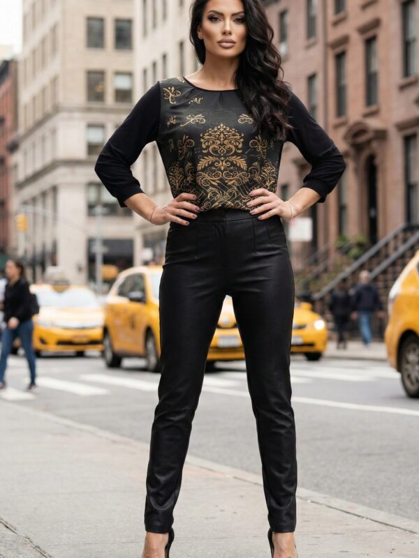 Луксозен черен клин с ефект