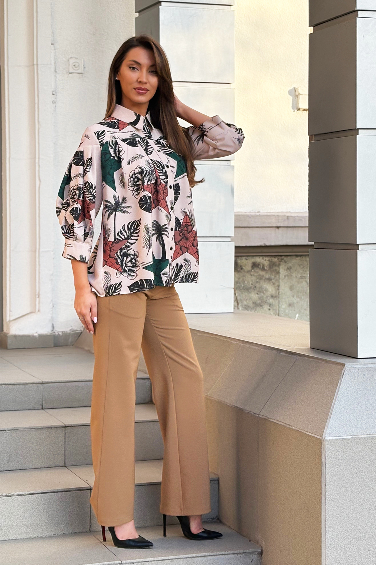 Риза с ефектен принт - Image 2