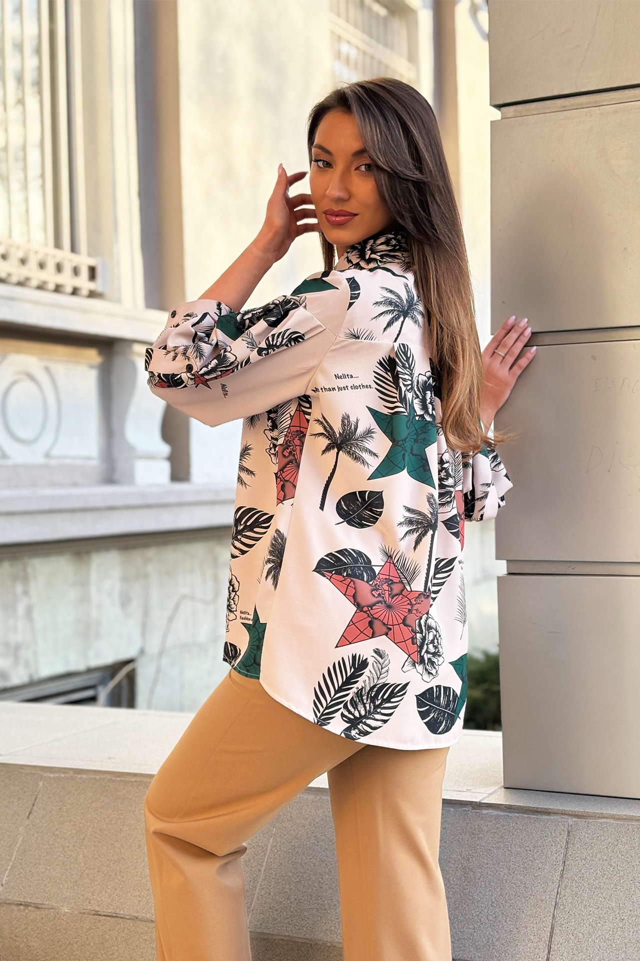 Риза с ефектен принт - Image 5