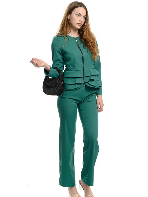 Дамски панталон в зелено