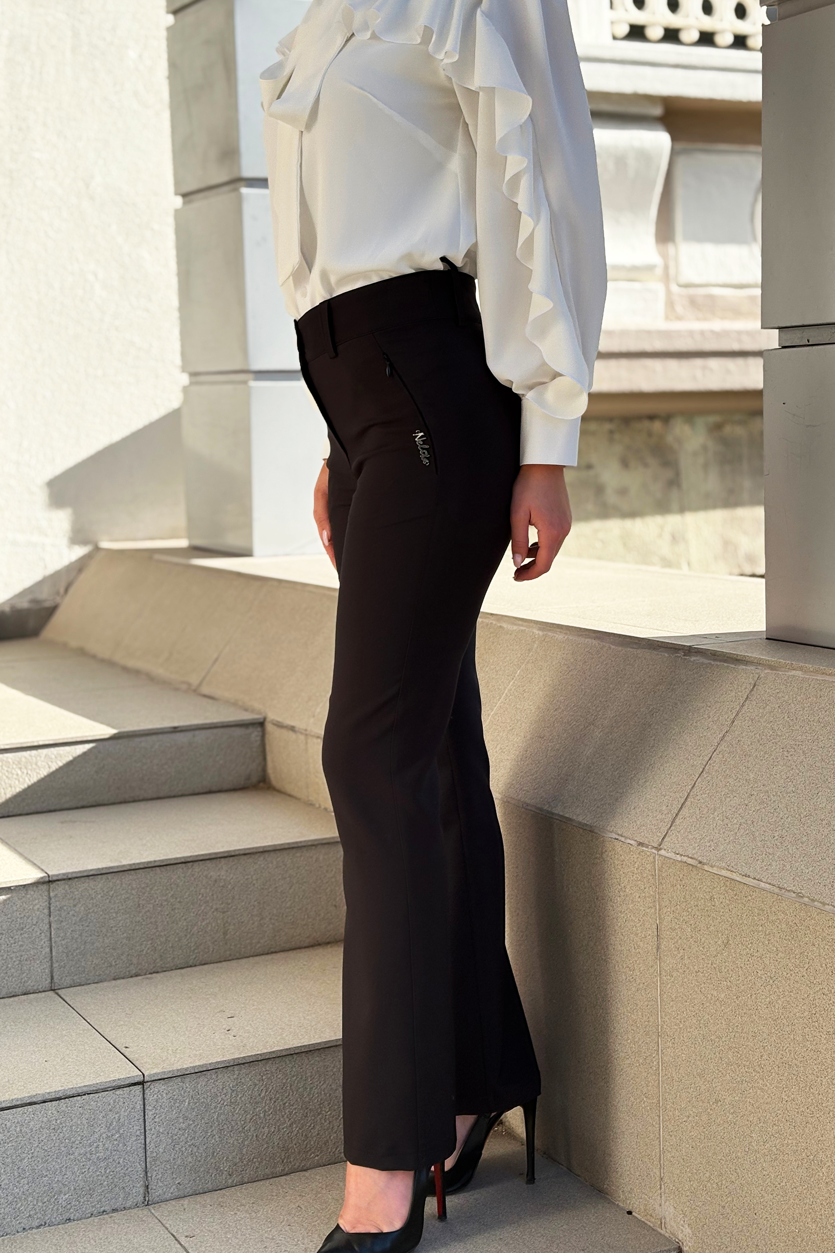 Панталон с ципове и колан - Image 3