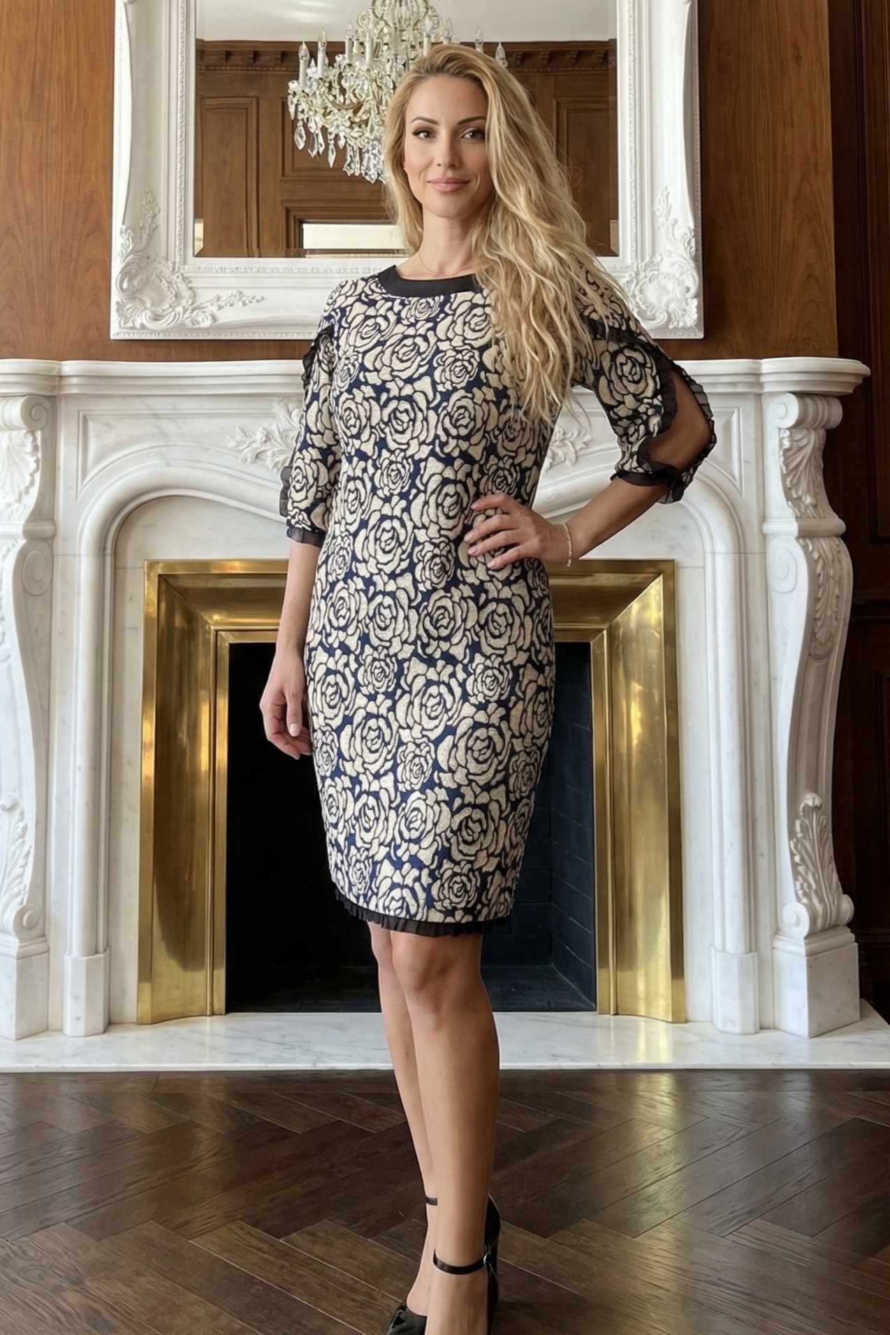 Рокля „Жакардова роза“ - Image 5