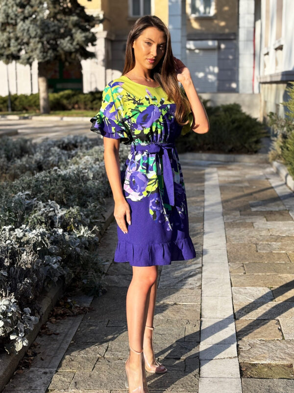 Рокля с флорален принт