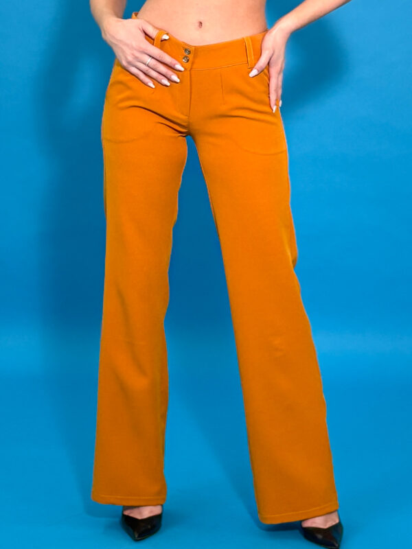 Стилен дамски панталон в цвят горчица