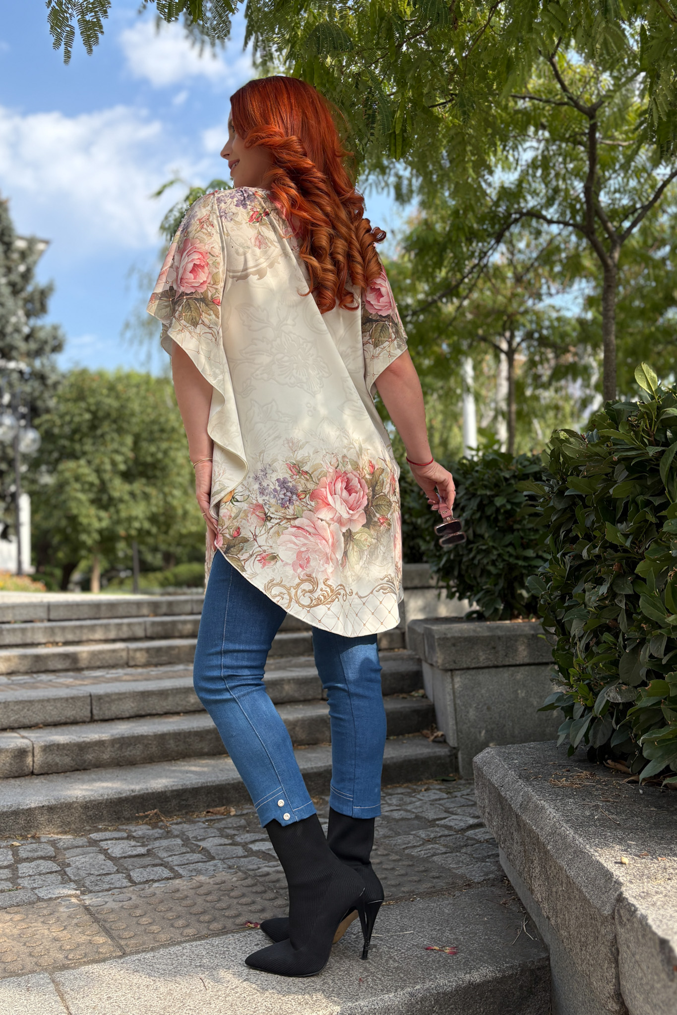 Елегантна туника със авторски принт - Image 5