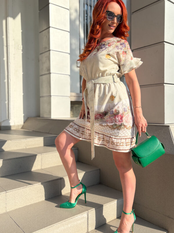 Дамска рокля със авторски принт