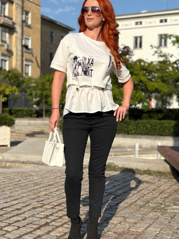 Модерен дънков панталон в черно