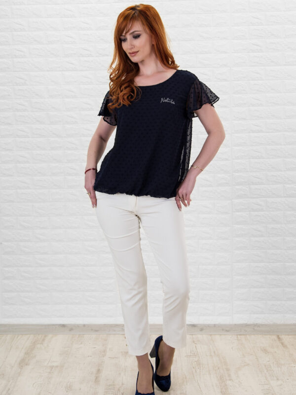 Дамска блуза от шифон с дизайн