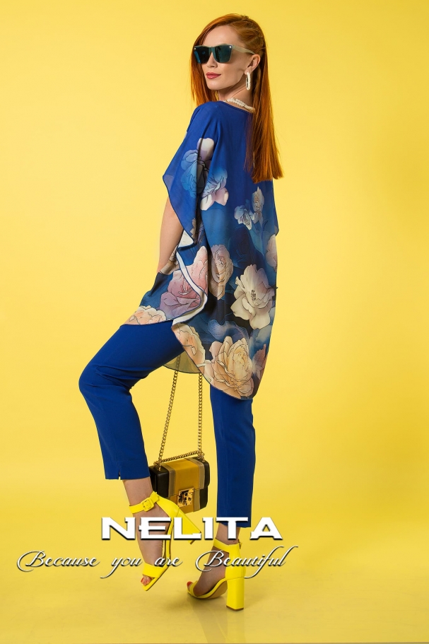 Ефирна туника NELITA с дизайнерски принт - Image 2