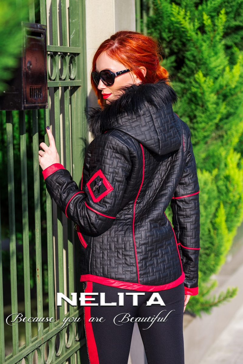 Спортно елегантно яке с качулка - Image 2