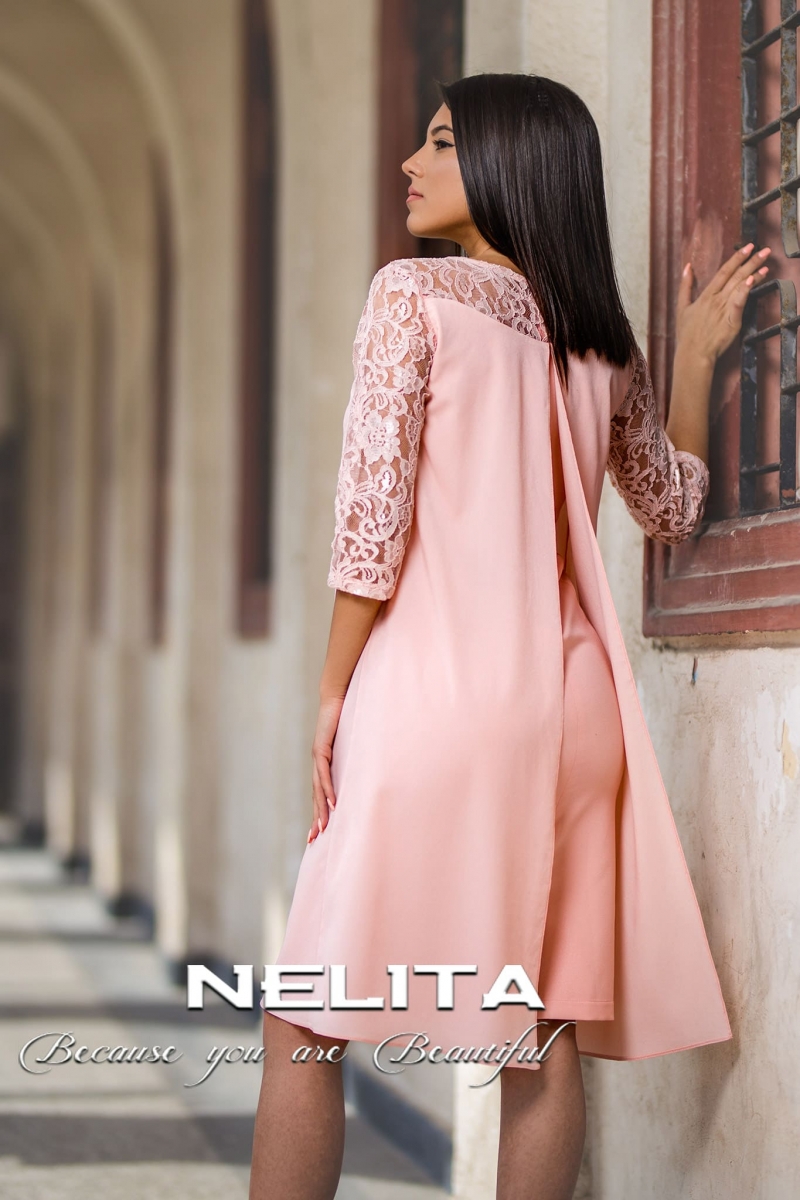 Елегантна рокля NELITA от дантела - Image 2