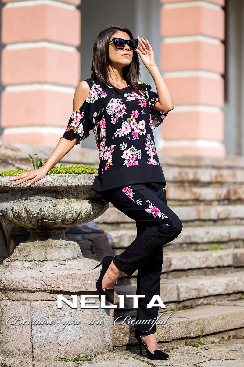 Комплект от две части NELITA с флорален принт 2080/721,1271