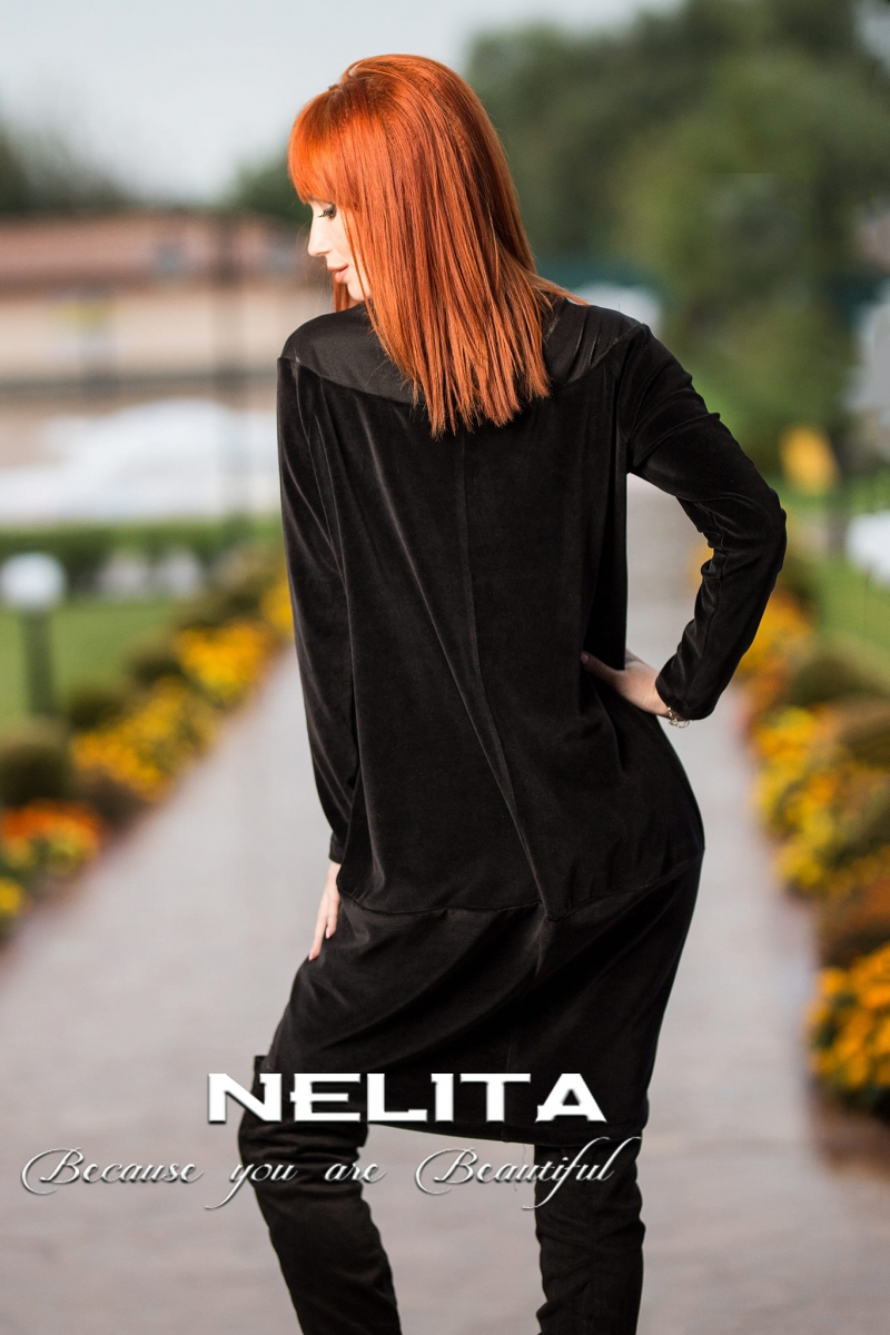 Елегантна рокля NELITA с пано роза - Image 2