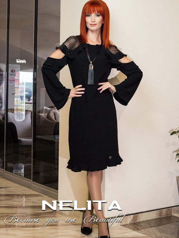 Елегантен рокля NELITA с множество къдри