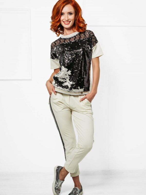 Комплект NELITA от две части с пайети и дантела