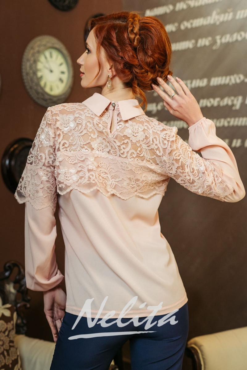 Елегантна риза с дантела - Image 2