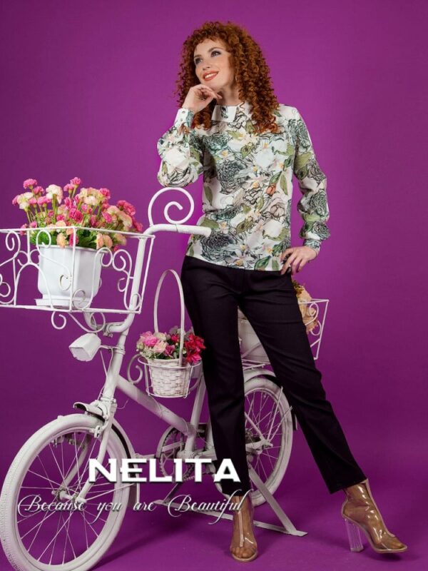 Елегантна риза NELITA с дизайнерски принт