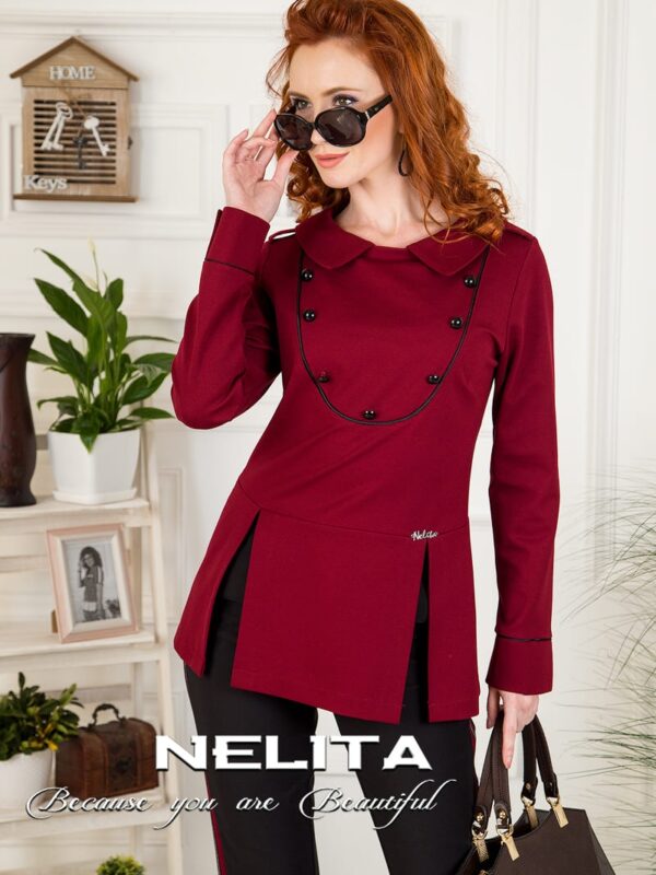 Елегантна туника NELITA в бордо