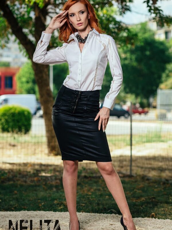 Права пола от промазка с цип и копчета