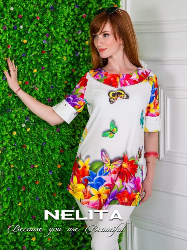 Красива туника NELITA в свежи цветове