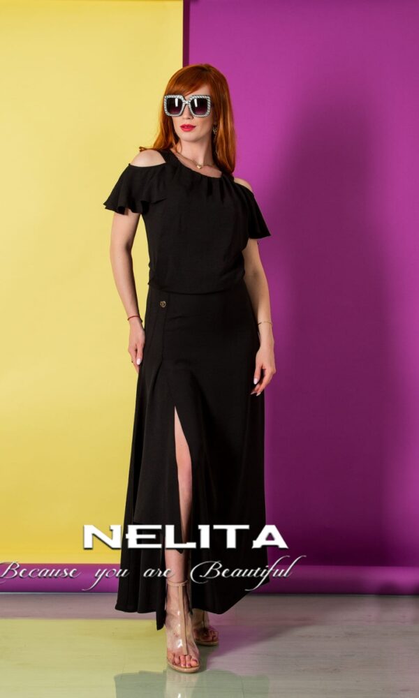 Елегантна рокля NELITA в черно