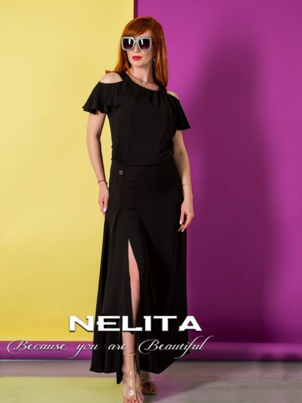 Елегантна рокля NELITA в черно