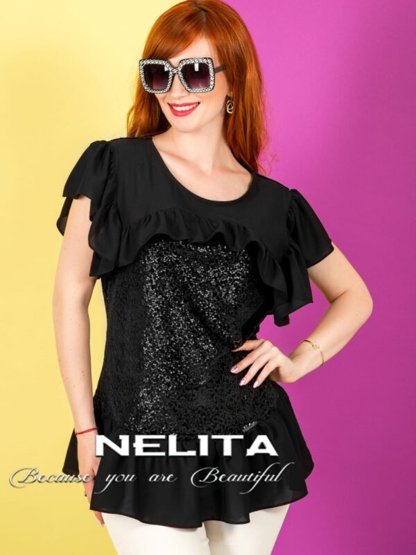 Ефирна туника NELITA с пайети