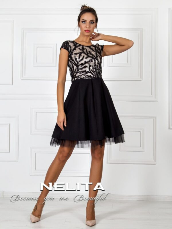 Шикозна рокля NELITA с красиви пайети