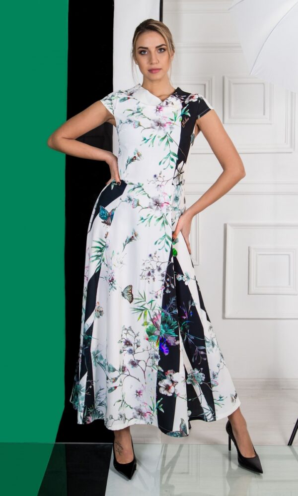 Красива рокля NELITA с дизайнерски принт