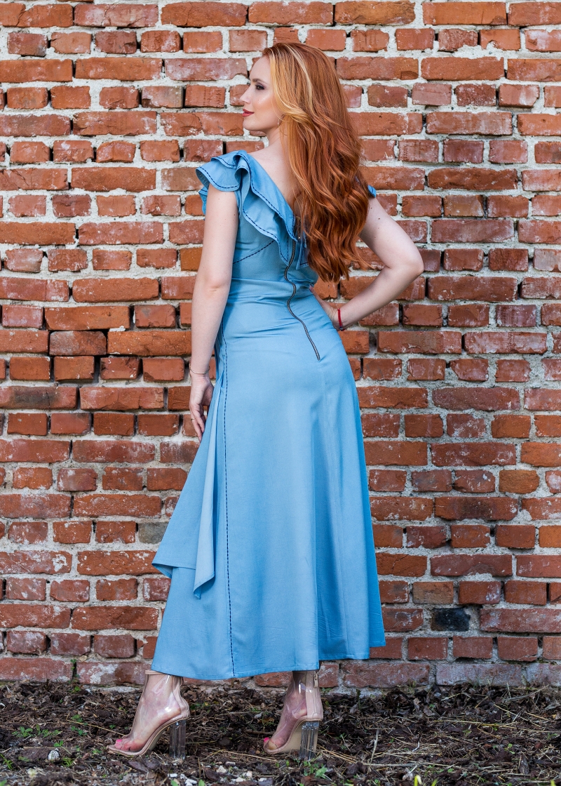 Спортно-елегантна рокля NELITA с харбалета - Image 2