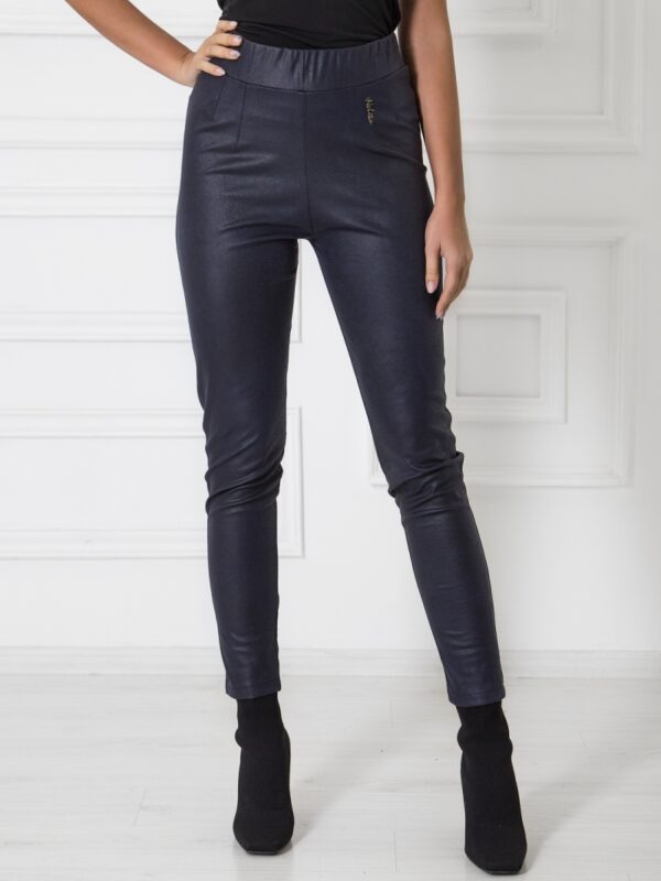 Стилен клин от тъмносин велур