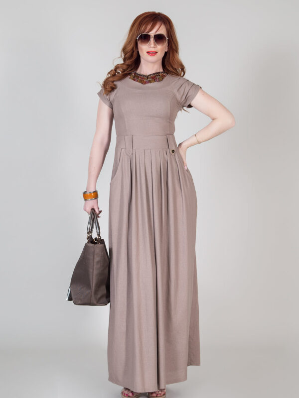 Дамска рокля от лен