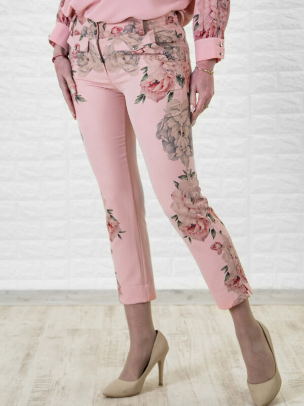 Дамски панталон с авторски принт
