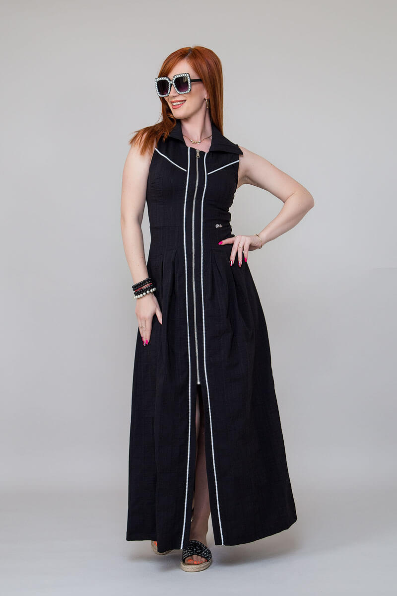 Дълга рокля от памук