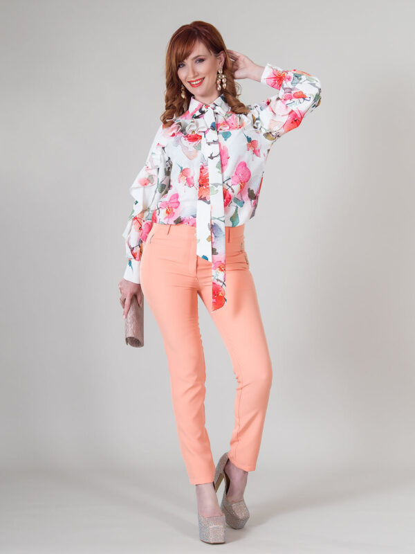 Елегантен панталон в праскова