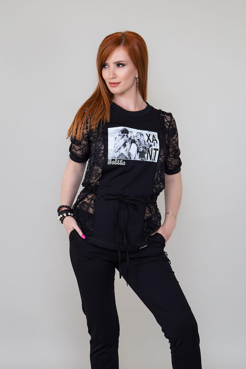 Спортен дамски комплект с дантела - Image 2
