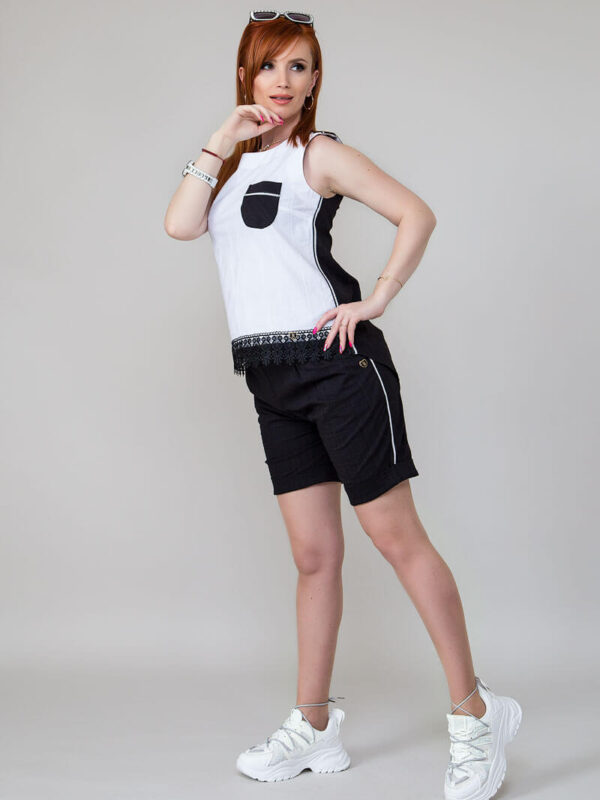 Летен дамски камплект от памук